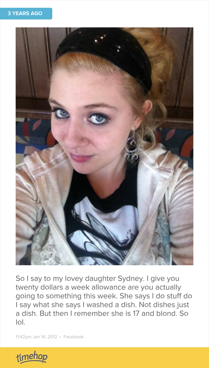Keithstep's tweet photo. 3 yrs ago I posted this.And she still doesn't do the dishes lol. http://t.co/NDnY4BoD9s http://t.co/rR2LJGivNY