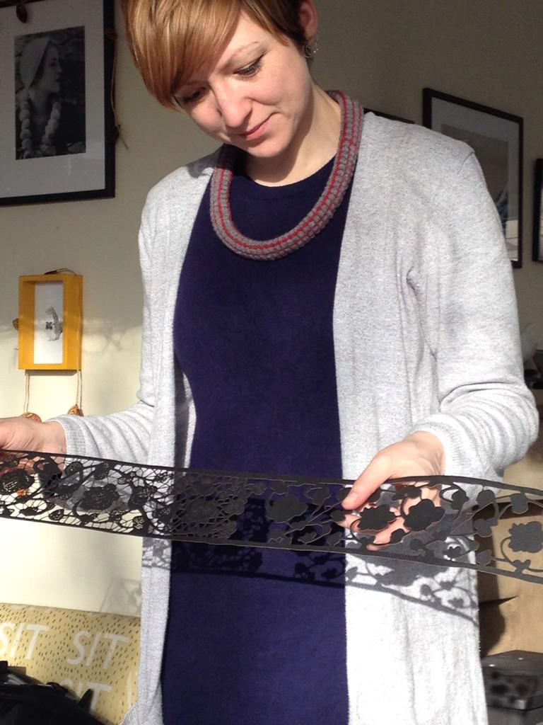 PopUpWorkshop's tweet photo. Action! With @jobletcher and Sarah T #digitallace #designinmotion #smarttextiles http://t.co/Gd0ApXQrVd