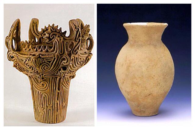 n___o5 参考までに…一枚目左から縄文土器、弥生土器、二枚目上から須恵