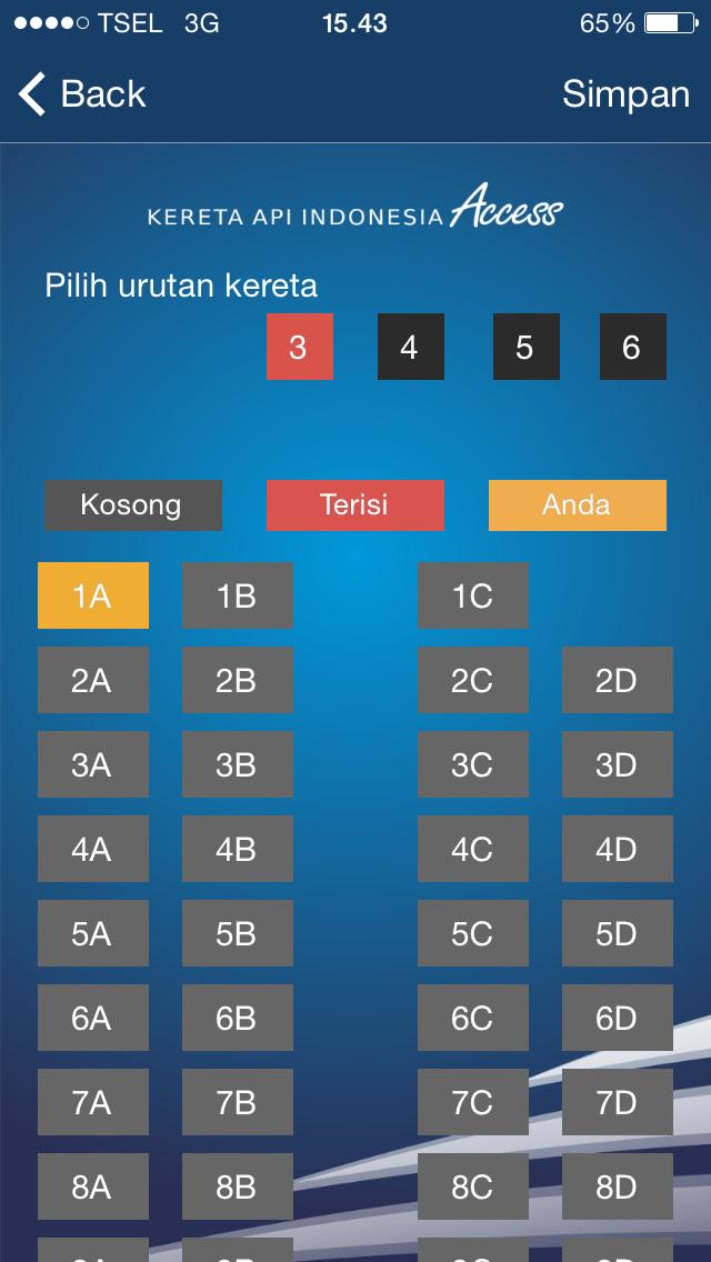 KAI121's tweet photo. Tahap berikutnya, pemesan bisa memilih posisi tempat duduk yg diinginkan dgn menekan tombol “pilih kursi” #KAIAccess http://t.co/7XwKEPmJwy