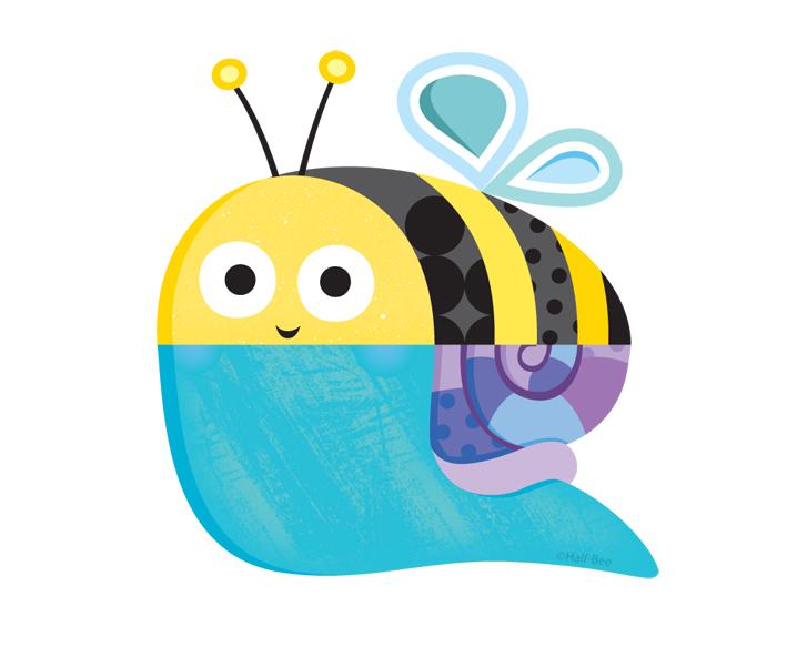 Half_BeeDesign's tweet image. Half-Bee Half-Snail #design #illustration #hybrid #halves