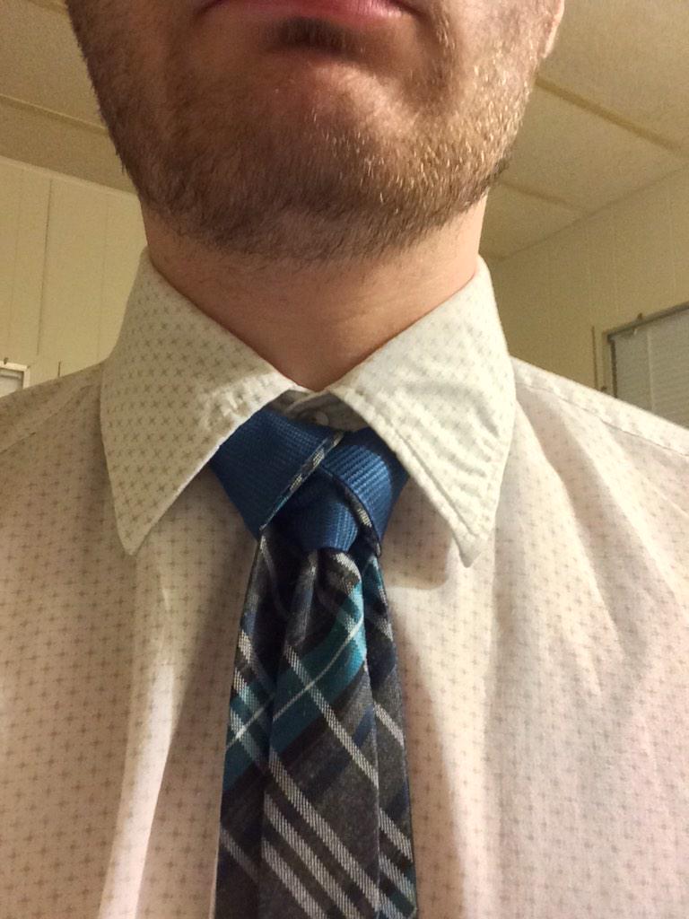 What have I been up to? Tying crazy tie knots! Ediety, trinity and the  Eldridge knot. While being fancy I'm also wild, image size:768x1024