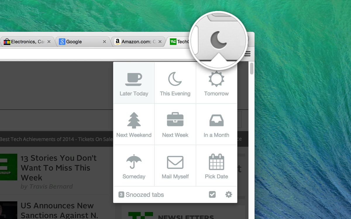 tabsnooze's tweet photo. @rrhoover Hey Ryan, @TabSnooze now has 14K installations on the Chrome Store. Will you help us share the word on PH? http://t.co/KRH29BDY6y