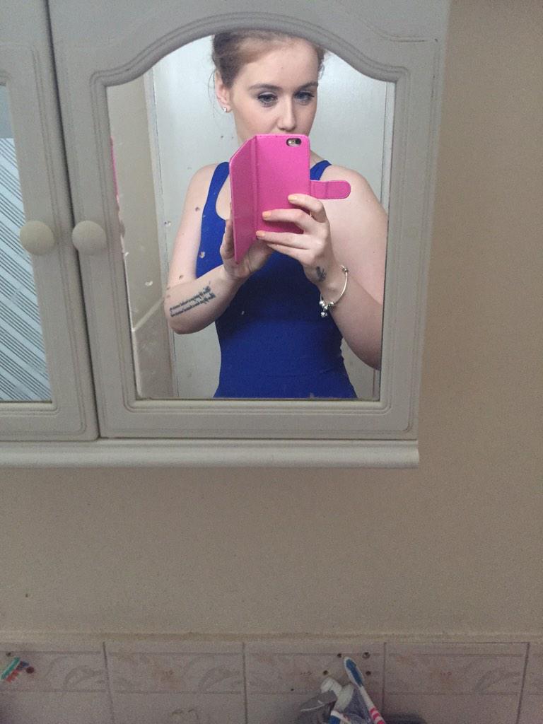 #no #filter #feeling #blue #blonde #new #dress #blue #eyes #pandora #tattoos 😂💙