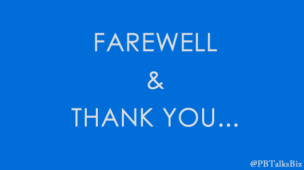 PBTalksBiz's tweet photo. We retire this handle today..farewell dear followers! Remember to follow @pbsmallbusiness for the #smallbiz tips http://t.co/rxqFxJD6No