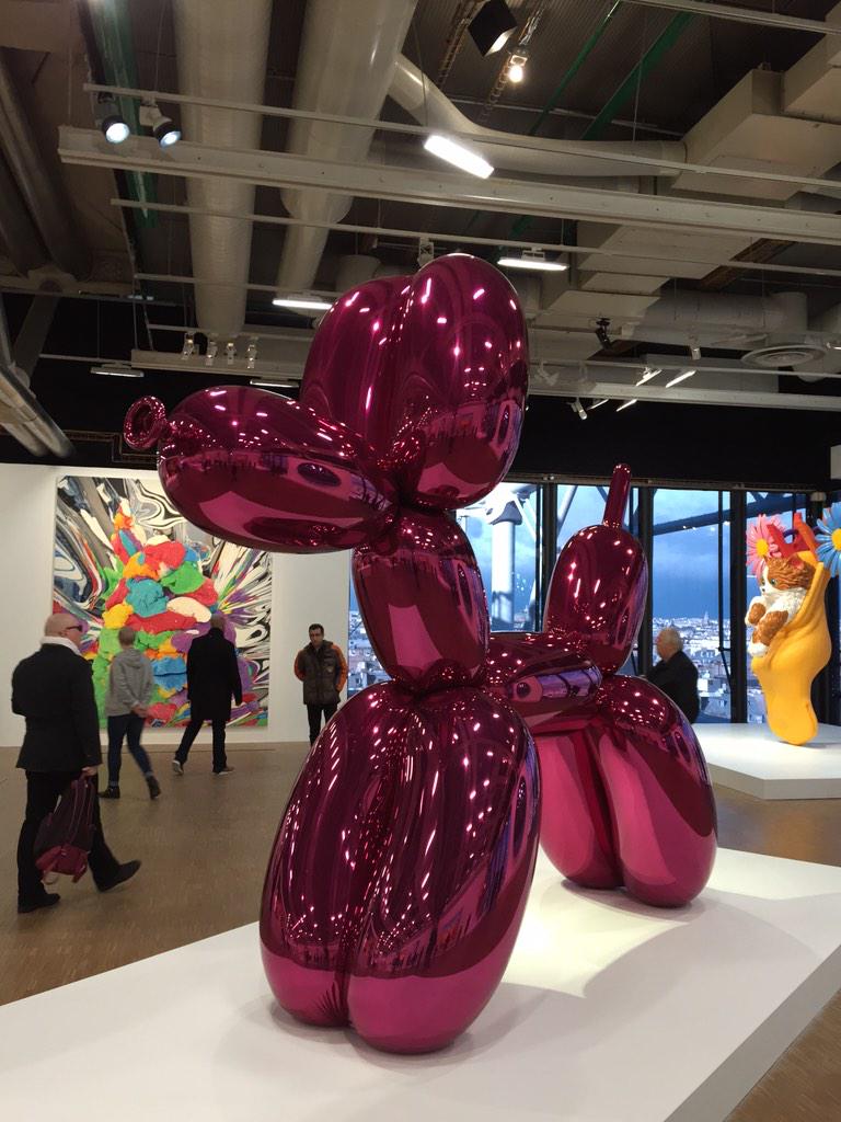 FeClement's tweet image. Expo Rétrospective Jeff Koons