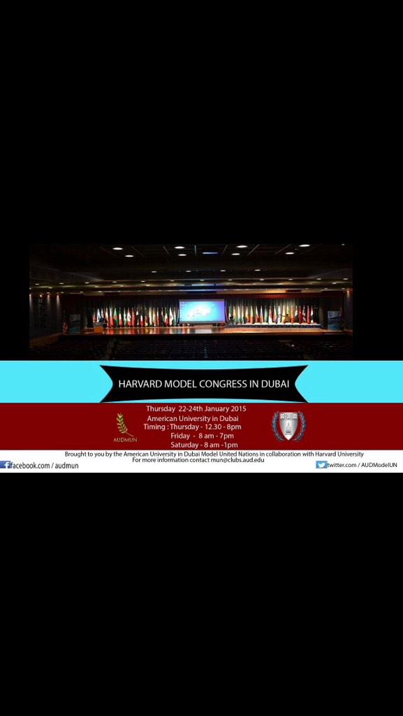 AUDModelUN's tweet image. #HMCD Dubai coming soon
Can't wait!