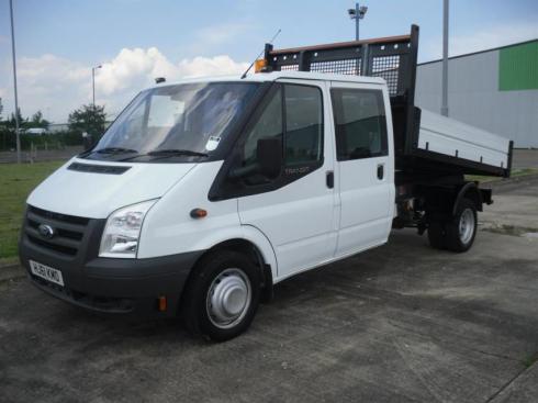 GYVanCentre's tweet photo. Ford Transit T350L 2.4TDCi 115ps Double Cab 1-Stop Alloy-Bodied Tipper (2011) White - £15,995 http://t.co/qv1a4pysjN http://t.co/qiczpdVkkg