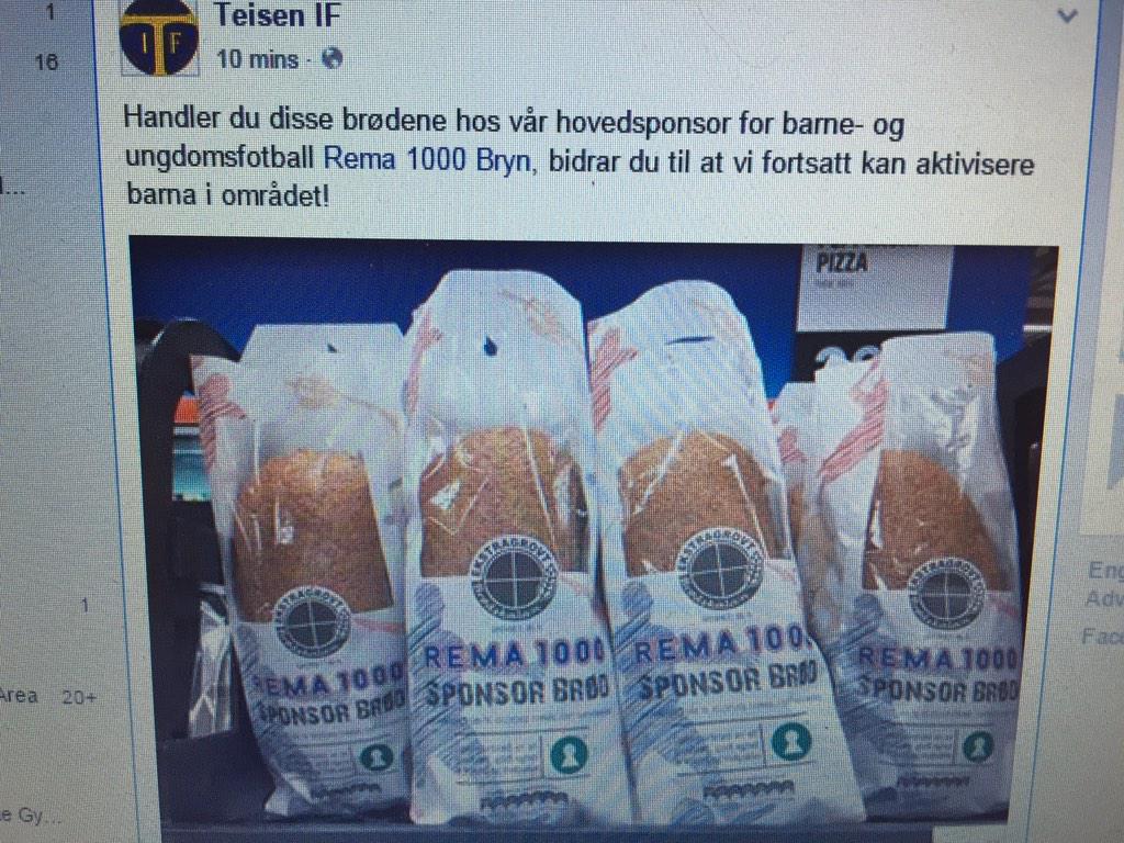 KJØP BRØD OG STØTT TEISEN IF