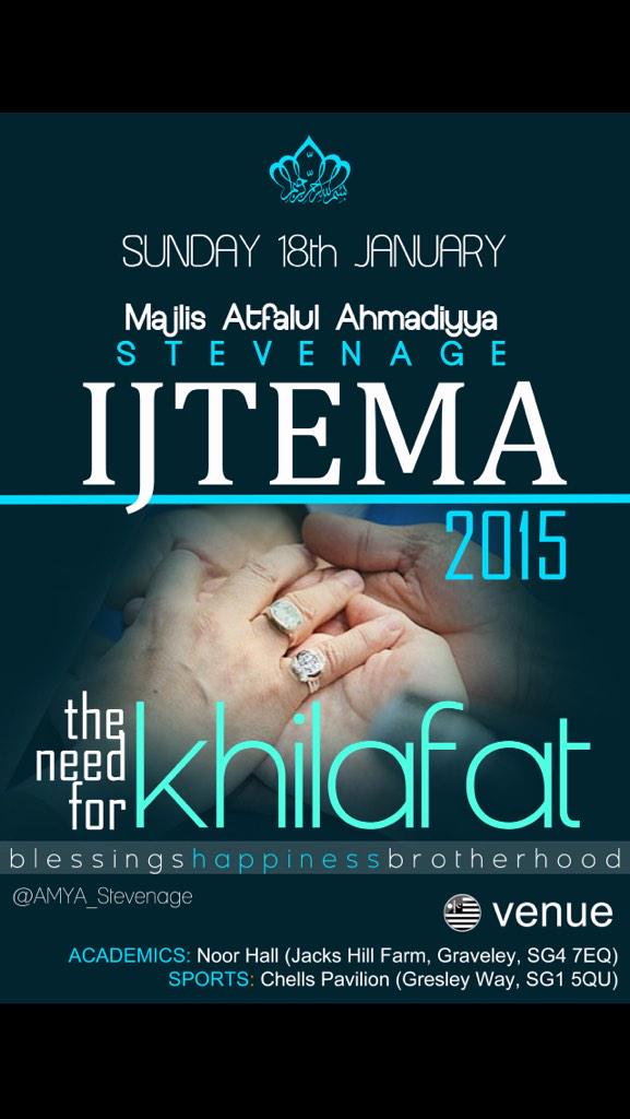 Atfal Ijtema for Stevenage Atfal inshAllah this Sunday. Check out the poster for more details. <a href="/AtfalUK/">MAA Atfal UK</a> <a href="/MKA_Herts/">AMYA Hertfordshire</a>