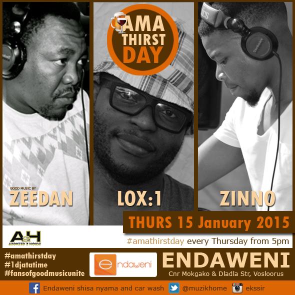 HashtagEndaweni's tweet photo. Tomorrow at Endaweni we have the A2H crew. Delicious music will be dished out! #letsmovein #amathirstday http://t.co/uN7RbxAGAX