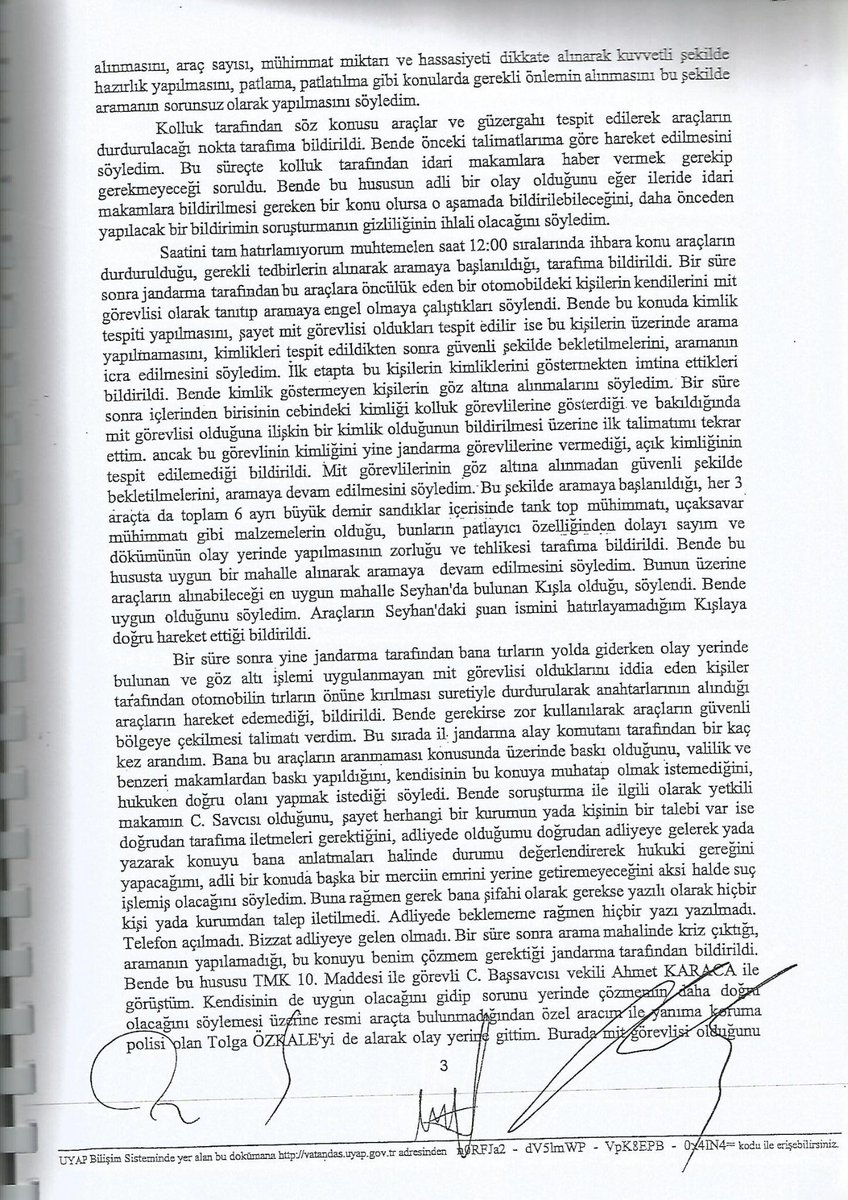 basdagumit's tweet photo. Ocak 2014'de  El Kaide'ye mühimmat taşıyan TIRLAR'ı durduran C.Savcısı AZİZ TAKÇI'nın her satırı ibretlik ifadesi. http://t.co/V2EHrc25PF