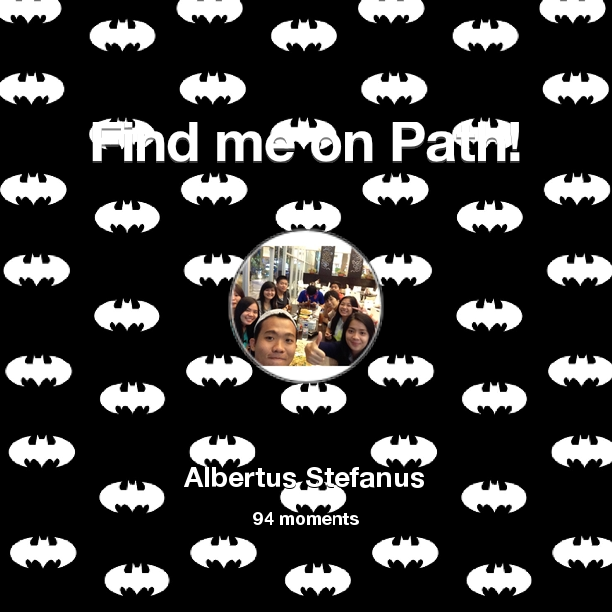 albertusstefan's tweet photo. I've shared 94 memories with my friends on #Path - see them now at http://t.co/uJMqhq0mXX! #thepersonalnetwork http://t.co/q5OLSSUYtw