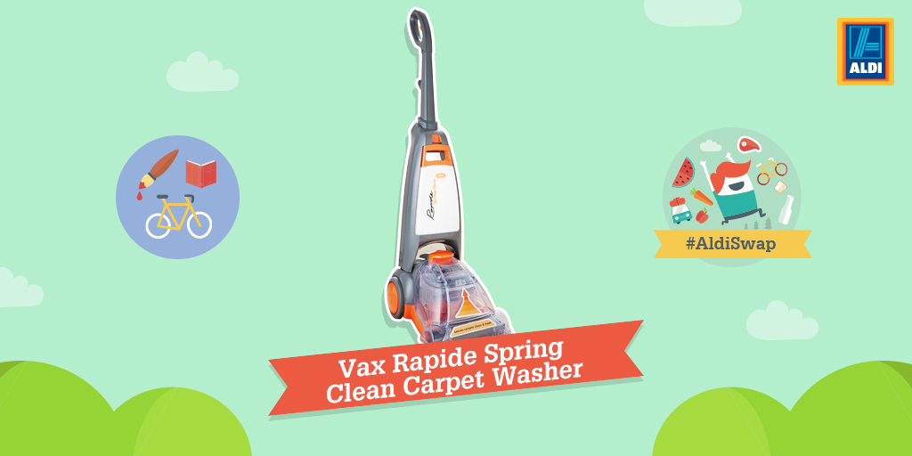 Aldi_Ireland's tweet photo. Fancy winning this carpet cleaner to kick start your spring clean? Just Retweet to enter! #AldiSwap http://t.co/LT69YOrwnR