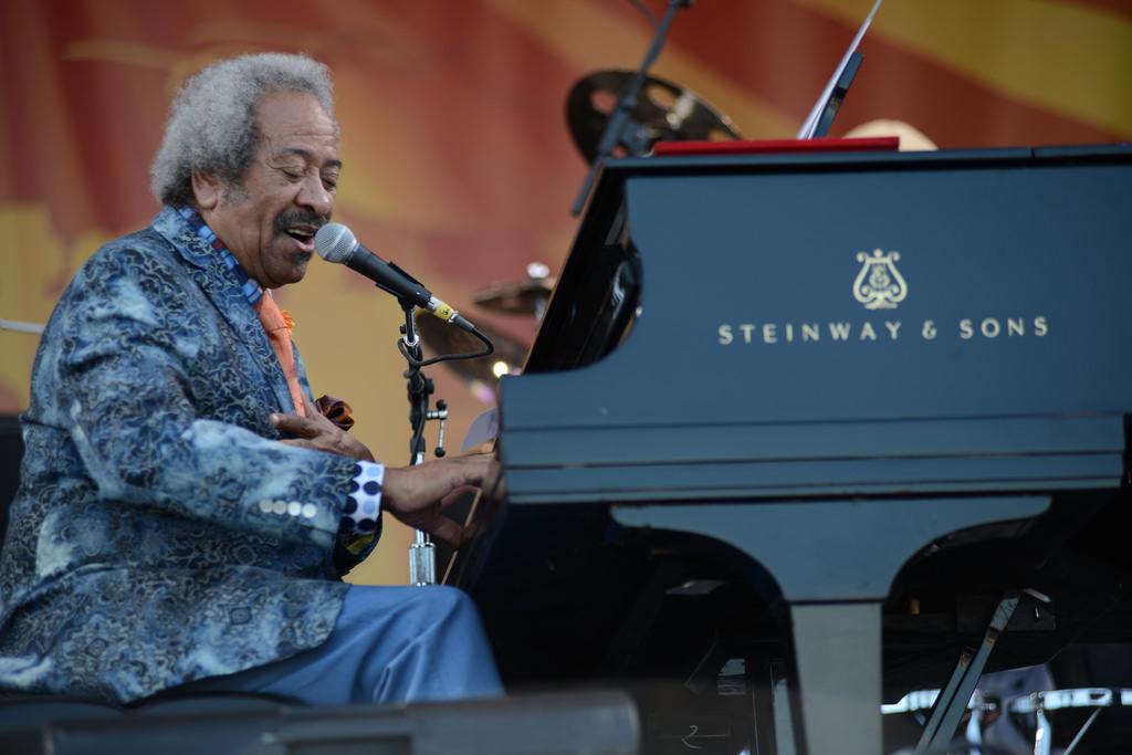 Happy Birthday to the great Allen Toussaint! 2014 Jazz Fest photo by Leon Morris.  