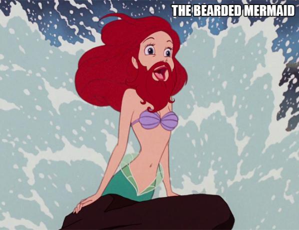 Absolutely Freaky! Disney Princesses With Beards  liefact.com/?p=5649