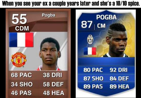 SundayShoutsFC's tweet photo. When you see your ex a couple years later and she's turned into a 10/10. http://t.co/c0RpivGgiB