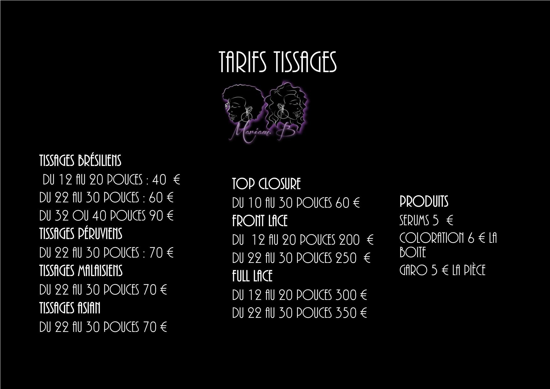 Mariam B On Twitter Tarifs Meches Mariam B Gare Du Nord Http T Co Dvmx91lxey