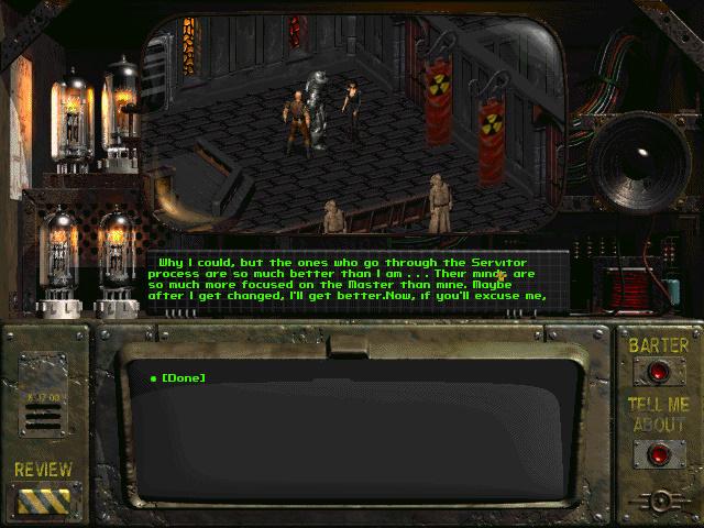StefaNonsense's tweet image. Did I just find a hidden reference to WH40k in Fallout 1? hmmm #fallout #wh40k #servitor @GOGcom @BrianFargo