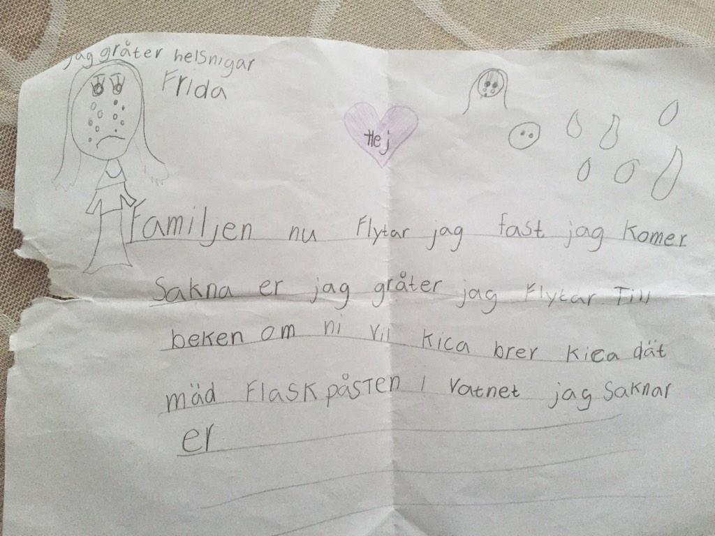FridaHyrkes's tweet photo. Tb när jag var 7 och jag skulle flytta till bäcken i skogen... Ps jag grät http://t.co/WUtiyFz6JK