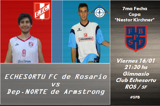 #FederativoSF Viernes 16/01 - 21:30 hs <a href="/Echebfederativo/">ECHESORTU FEDERATIVO</a> vs <a href="/CADNORTE/">Club Deportivo Norte</a> | <a href="/TornadoTopine/">Erick Topino</a> <a href="/jonitorresi/">Joni Torresi</a> #SFB