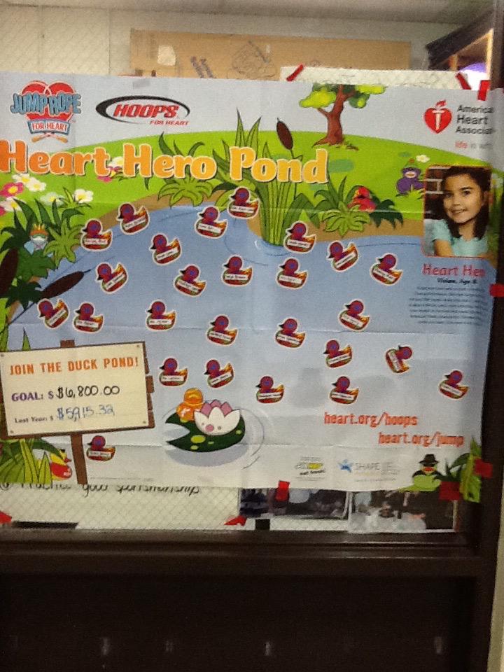 Our pond is filling up! Remember Jump Rope for Heart is February 9-13! <a href="/TheHornetsHive/">Heather Hill School</a>
#d161learns