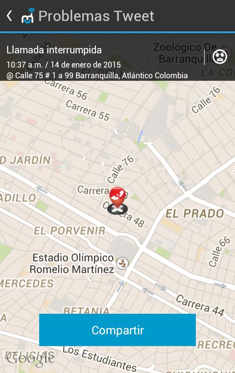 jose24barrios's tweet image. Acabo de perder una llamada con TIGO y la aplicación #MyMobileCoverage está enviando datos para solucionar problema.