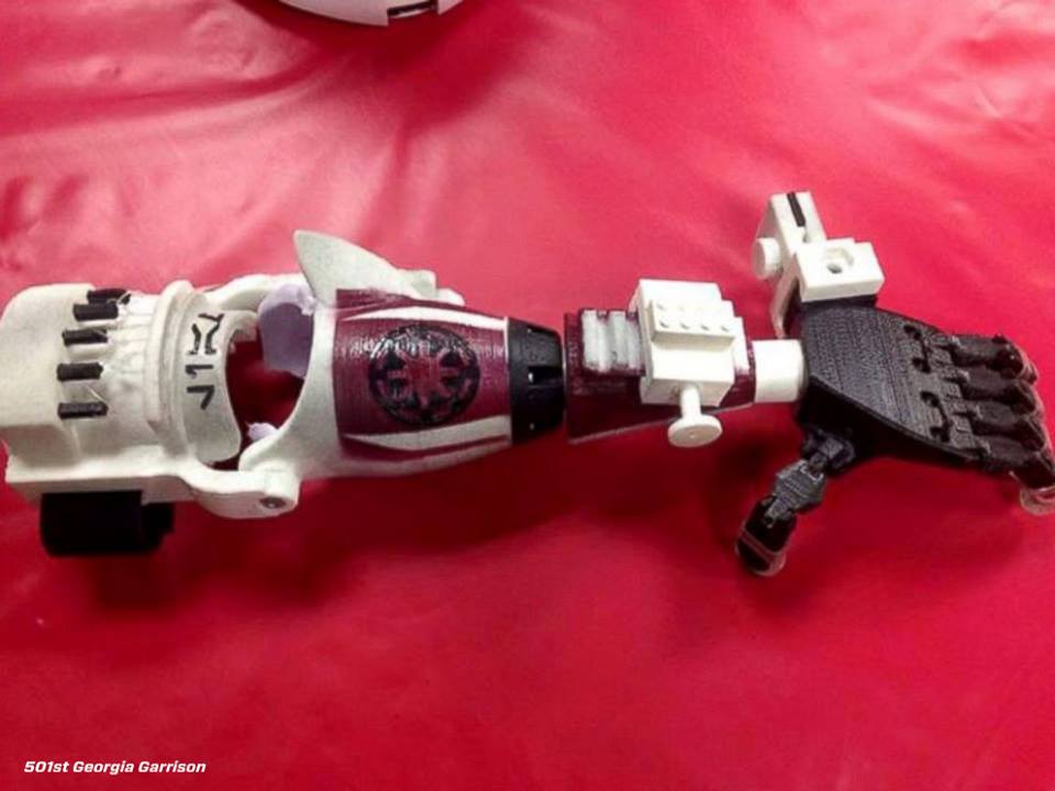 ABC's tweet photo. Non-profit surprises boy with @starwars themed prosthetic arm, which he thinks is "awesome": http://t.co/Q7Yl8FXKh2 http://t.co/jblxcxgo4n