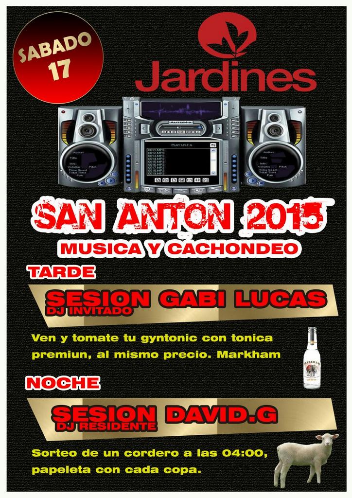 3 dias!! #SanAnton2015 #Mahora <a href="/SalaJardines/">Sala Jardines</a>