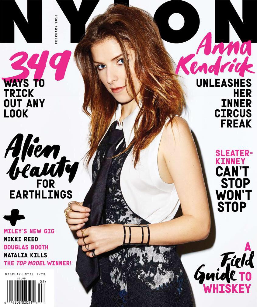 AnnaKendrick47's tweet photo. Nylon always felt like the mag for the cool kids. Can't believe I got away with this. 🔥��🔥 http://t.co/2yFw1sgsGR