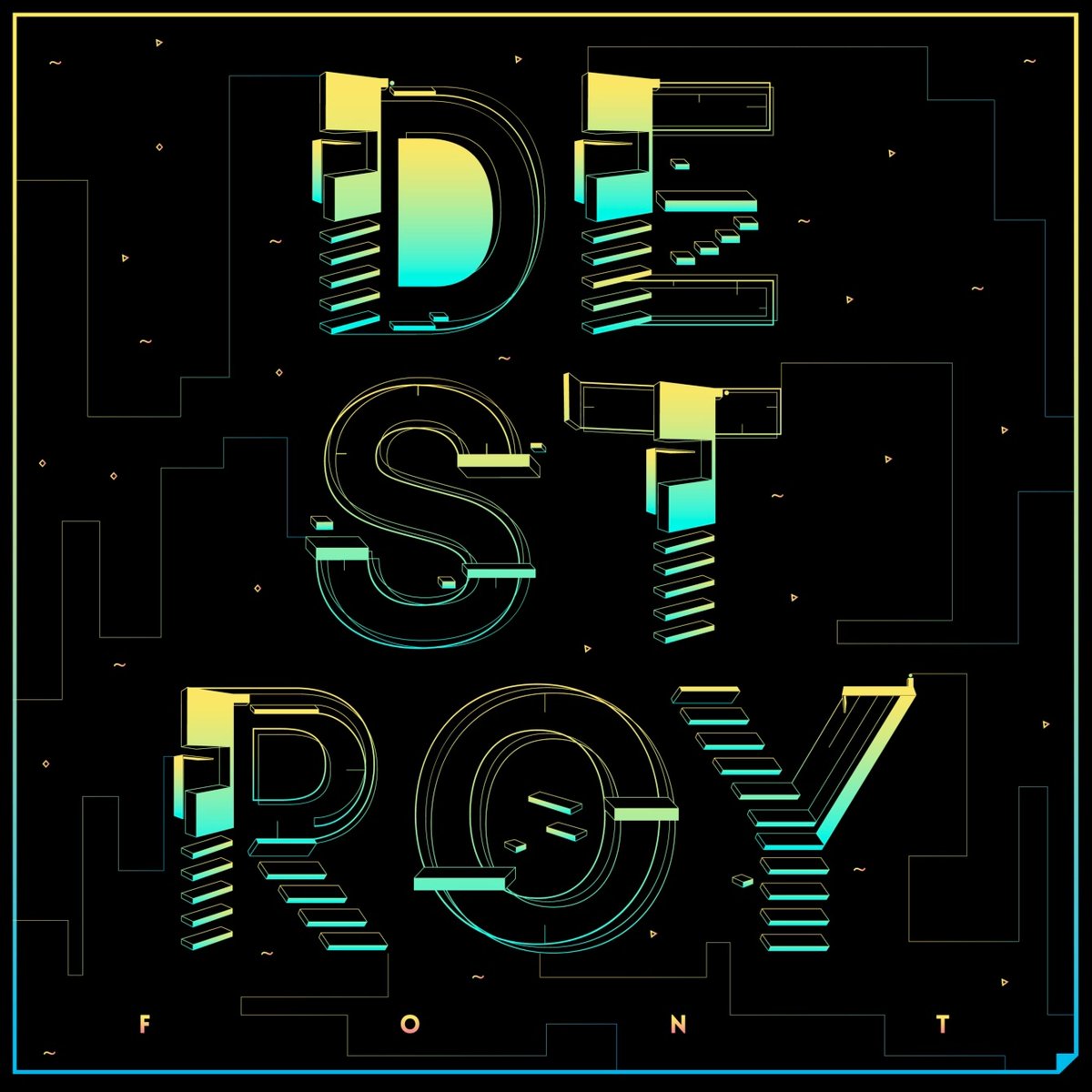 FreeTypography's tweet image. New #free #font DESTROY to Download freetypography.com/2015/01/14/fre…