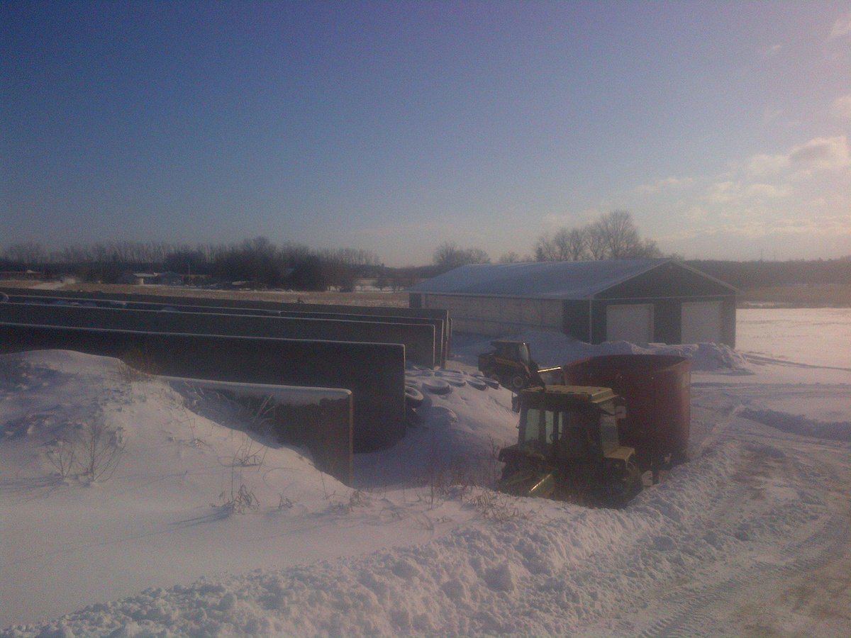 Another crisp, but sunny morning mixing feed #myjaylor