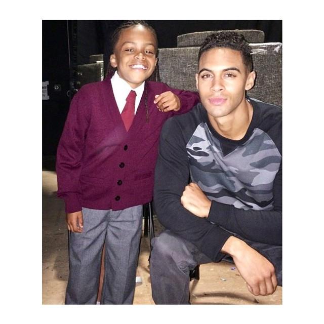 TheMattCook_'s tweet photo. Throwback to My first day on set of my TV show #IFLovingYouIsWrong (My Lil Brother Frank http://t.co/GnOOG7FBg2