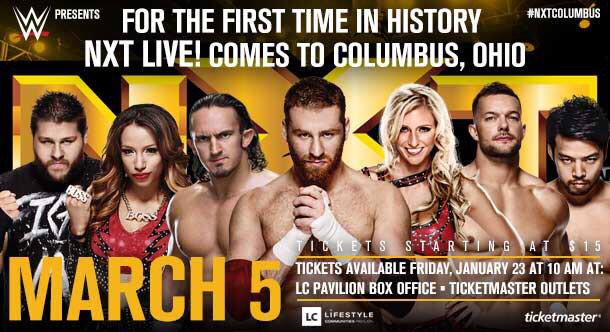 BennettWWE's tweet image. Huge @WWENXT news! #NXTColumbus Ohio in March.