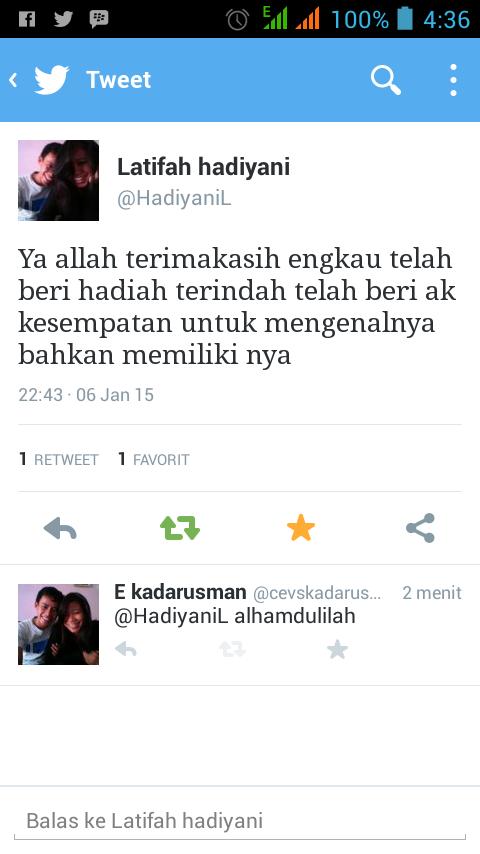 cevskadarusman's tweet photo. @HadiyaniL http://t.co/HKHzn9f8Cm
