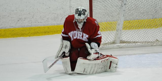 OUAsport's tweet photo. 81 - Saves made by Chris Perugini of @yorkulions in back-to-back wins against the Queen’s &amp; UOIT on Jan. 9-10. http://t.co/ow9nHYFKja