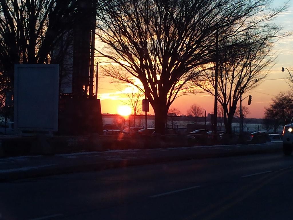 Beautiful and blinding #sunset in #toronto tonight.