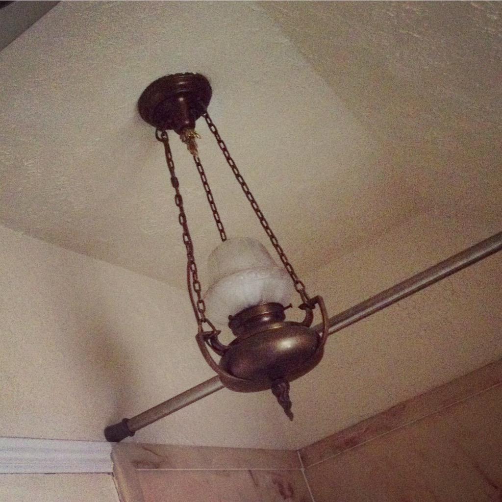 125 year old light fixture