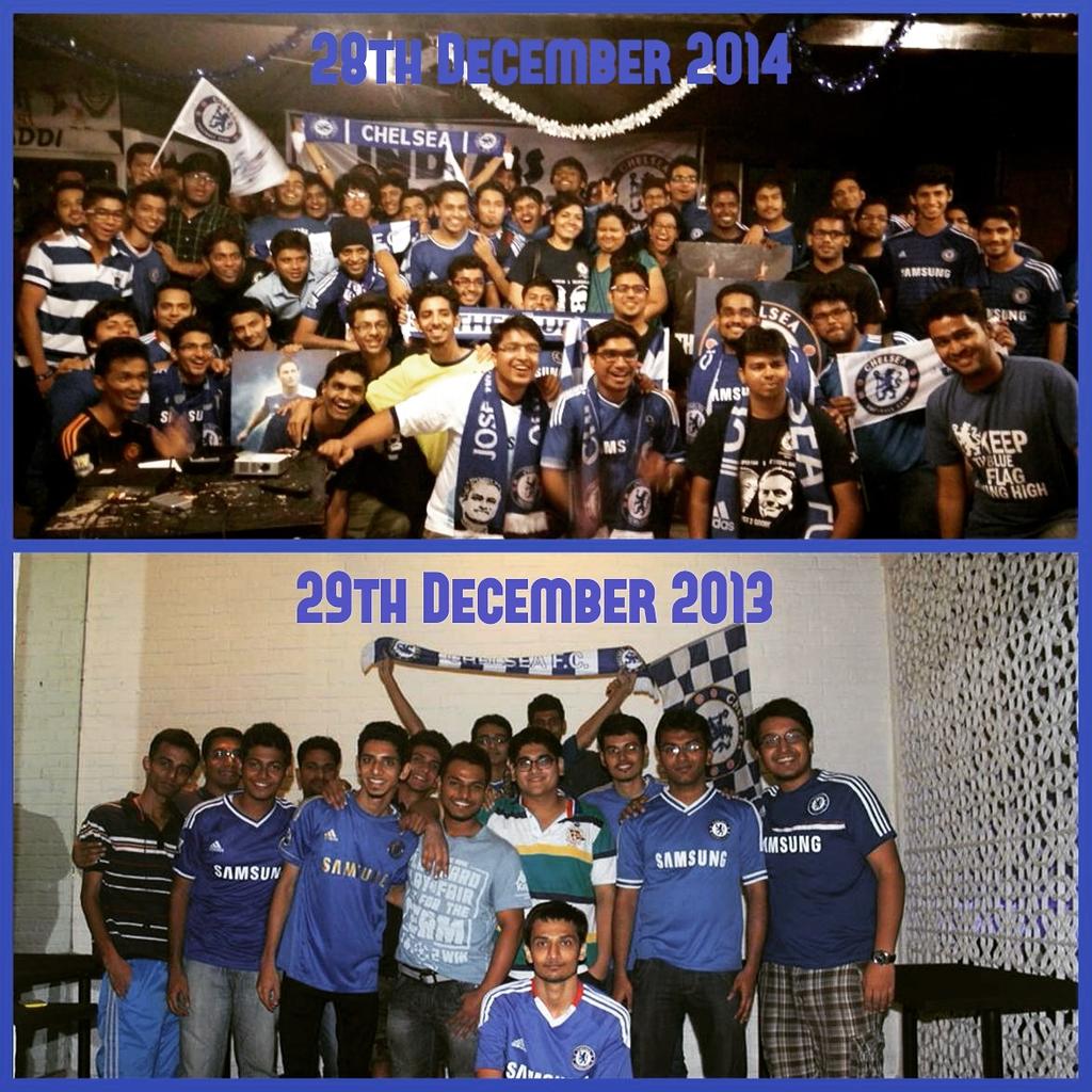 LifesASham's tweet photo. This depicts the rise and rise of Chelsea India Supporters club in a single year! @CISCNaviMumbai #CISCScreening http://t.co/VM5jme9vxC