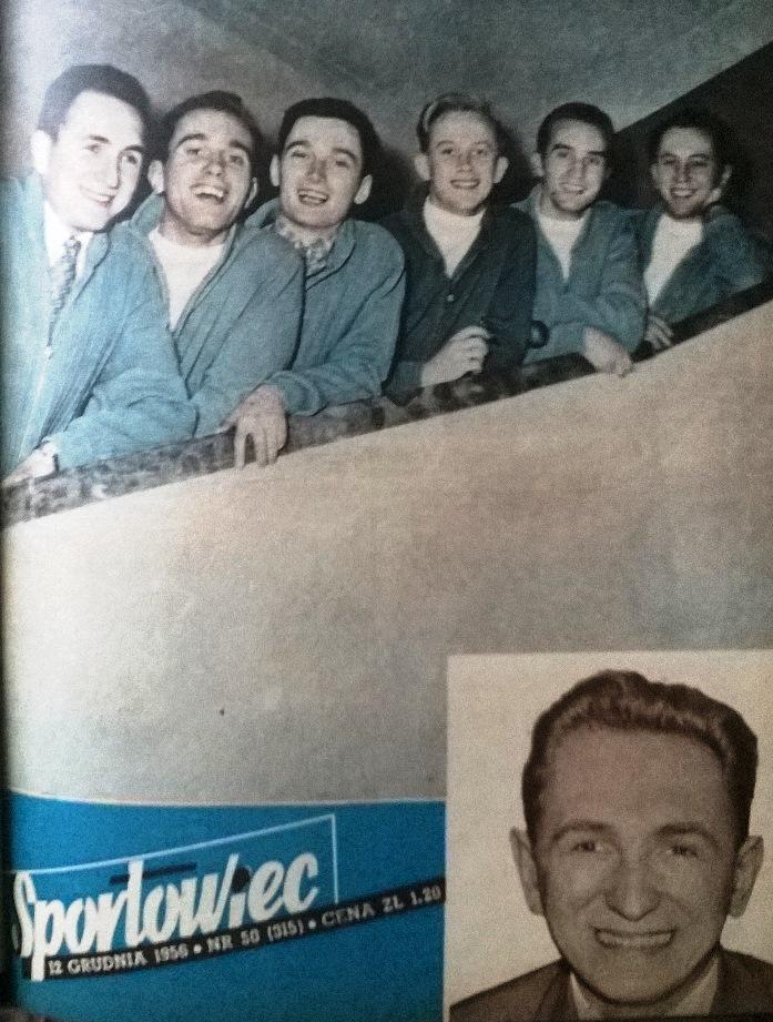 RetroSportsPL's tweet image. Srebrni szabliści - IO #Melbourne. Od l.: #Pawłowski #Piątkowski, #Zabłocki #Kuszewski #Zub #Pawlas

#Sportowiec 1956