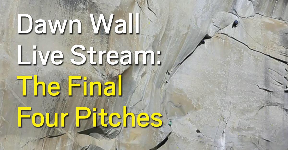 ClimbingMag's tweet photo. Dawn Wall Live Stream: The Final Four Pitches http://t.co/xNIwAGPaUx #climbing #dawnwall http://t.co/hj9Qhjlaab