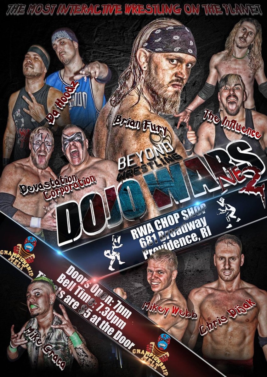 beyondwrestling's tweet photo. #DojoWarsNE returns to the @RWA4EVER Chop Shop next Friday 1/23. Tickets are $5 at the door! http://t.co/HgTkTY3leu http://t.co/djB8veTlj9