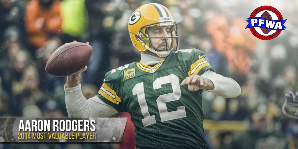 packers's tweet photo. #Packers QB Aaron Rodgers has been named MVP by the Pro Football Writers of America: http://t.co/u9td1yvjFO http://t.co/2jNgLCWSxE