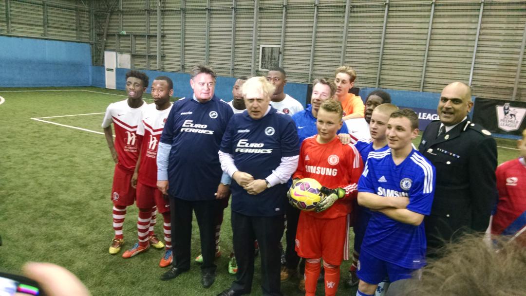 Bbc Radio London On Twitter Boris Johnson Dons A Millwall Shirt And Vows To Extend Support For Premier League Kicks Campaign For Young People Http T Co Jai5nzmtqb