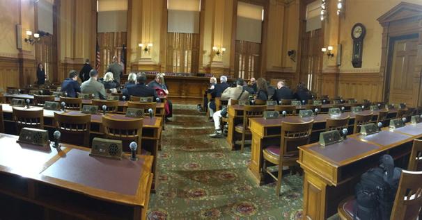 leadbarrow's tweet image. Inside the State Capitol legislative chambers w/ @england_terry
