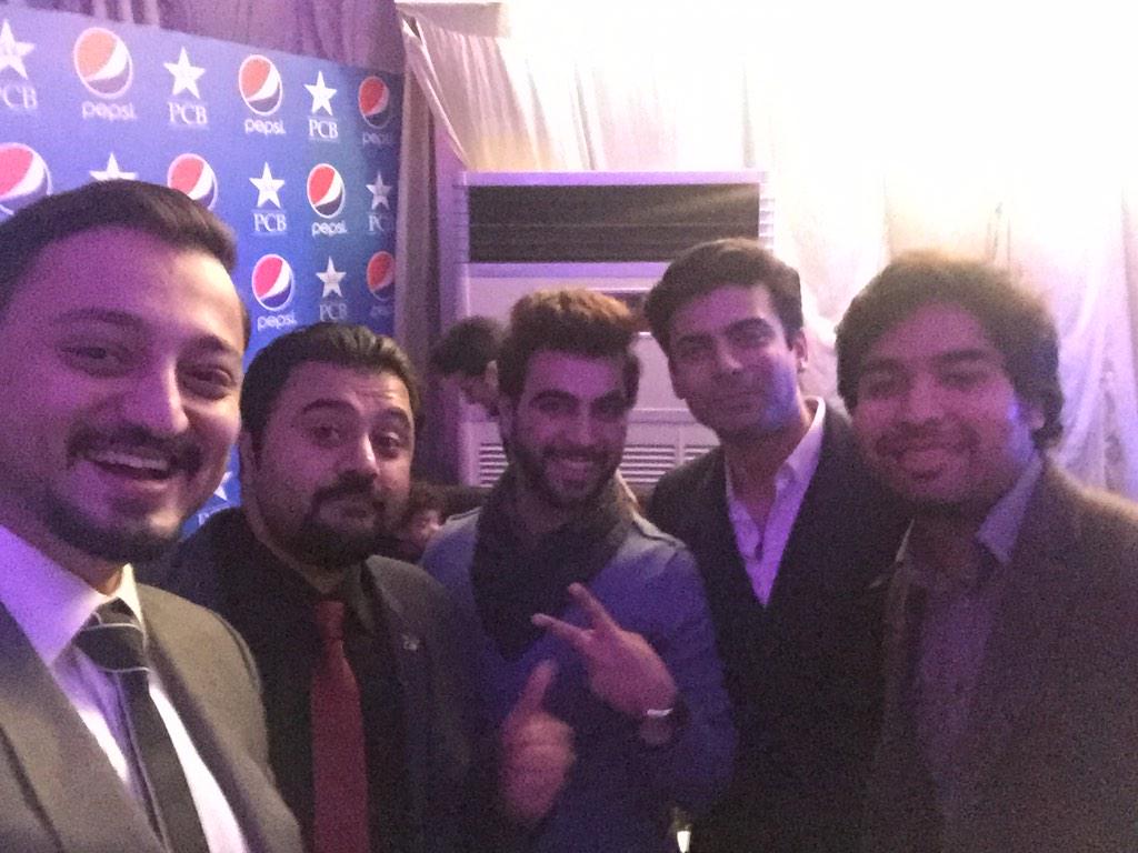 Fawad Khan With The Boys Backstage. #jbnjaws