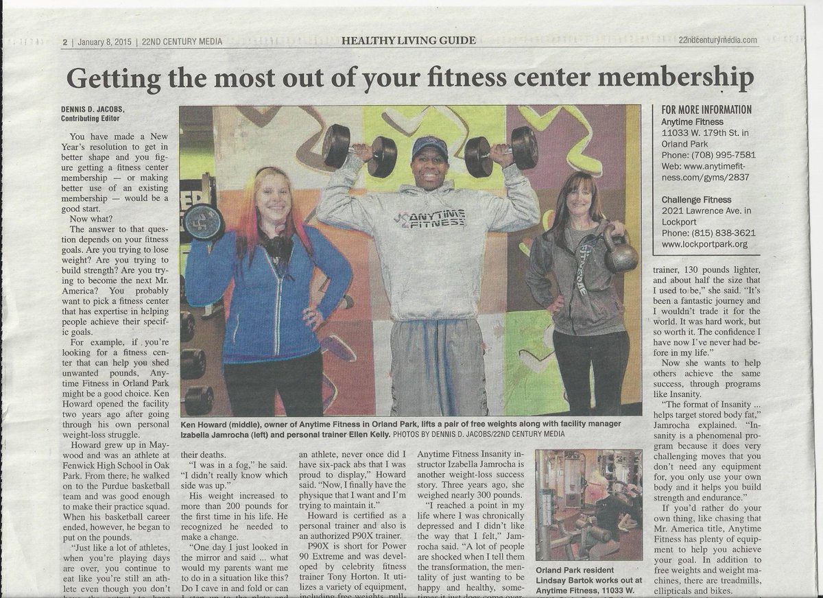 AnytimeOrlandPk's tweet photo. We're starting 2015 #STRONG! See us in the Healthy Living Guide for #mokena #frankfort #homerglen #newlenox #lockport http://t.co/zRb74Zr6QC