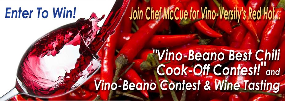Vino-Beano Contest Tues 1/27! Compete w/<a href="/HellsKitchenFOX/">Hell's Kitchen</a> <a href="/ChefRobMcCue/">Chef Rob McCue</a> for #Superbowl wines!! vino-versity.com/chili-contest/