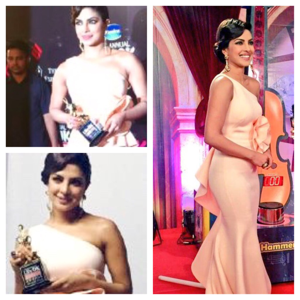 priyankachopra's tweet photo. Thank u @ScreenIndia for best actress tonight.My 6th.Thank u @OmungKumar Sanjay sir @SaiwynQ and everyone on the team http://t.co/KHB41YaWz0