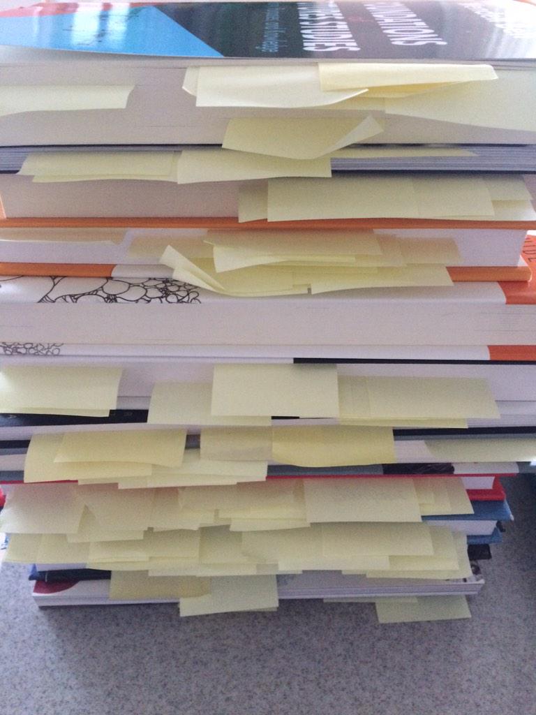 Louisebk's tweet photo. New book in the making! #trendspotting #research #postitcrazy #coffeebreak @cathrineslife http://t.co/cMUkrmpKjp